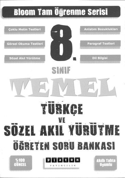 BLOOM TEMEL TÜRKÇE VE SÖZEL AKIL YÜRÜTME ÖĞRETEN SORU BANKASI