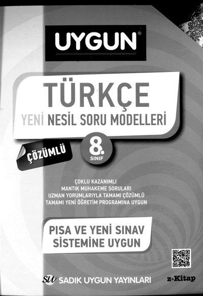 TÜRKÇE YENİ NESİL SORU MODELLERİ Fotokopi.SHOP - Öğrencilerin Marketi!