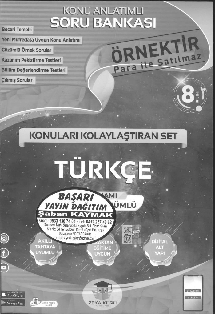 KONU ANLATIMLI SORU BANKASI TÜRKÇE