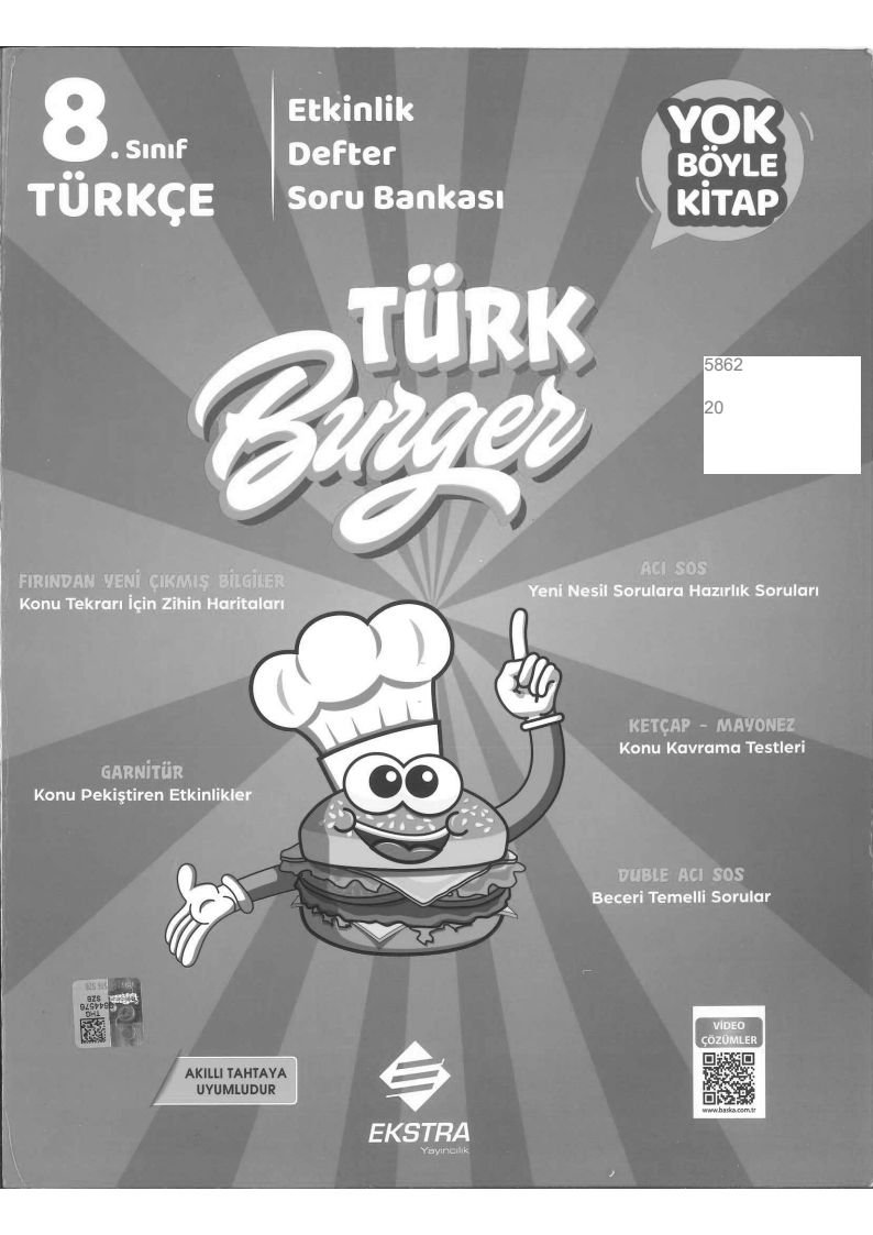 TÜRK BURGER ETKİNLİK DEFTER SORU BANKASI