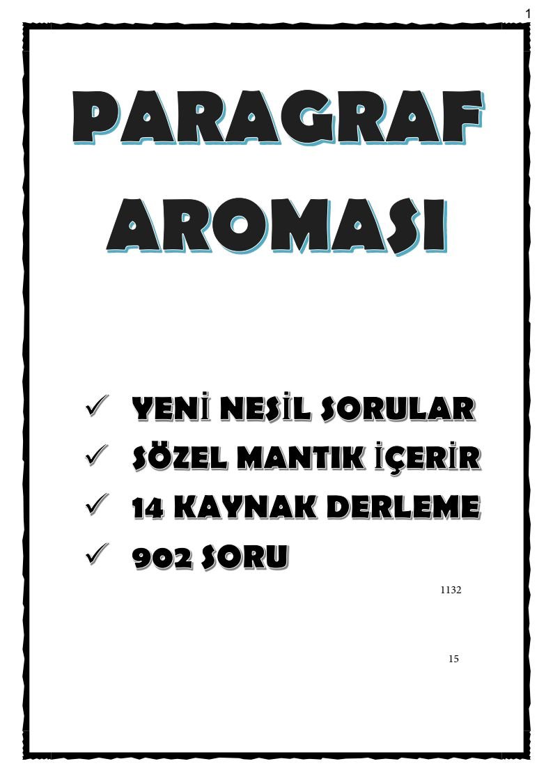 YENİ NESİL SORULAR 14 KAYNAK 902 SORU