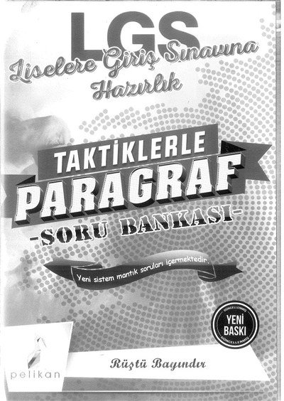LGS LİSELERE GİRİŞ SINAVINA HAZIRLIK PARAGRAF SORU BANKASI