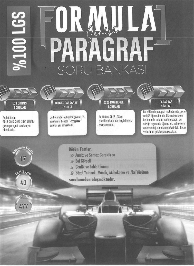 FORMULA SORU BANKASI PARAGRAF