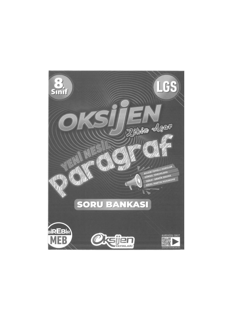 OKSİJEN YENİ NESİL PARAGRAF SORU BANKASI