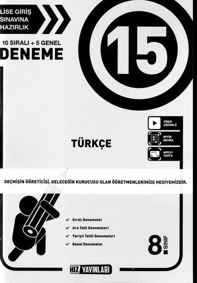 15 DENEME TÜRKÇE