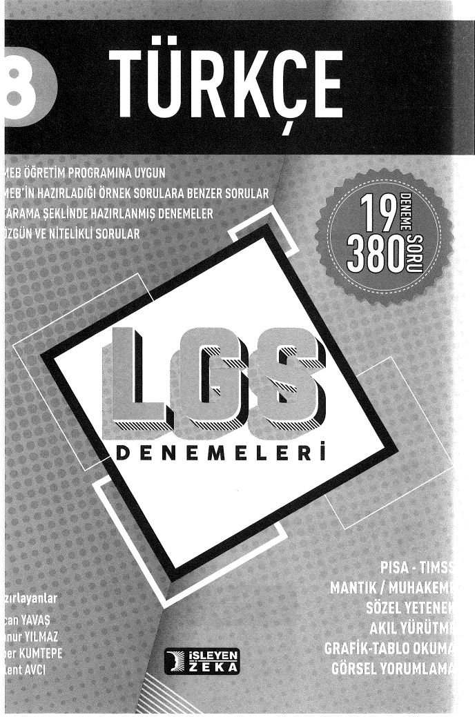 TÜRKÇE 19 DENEME LGS DENEMELERİ