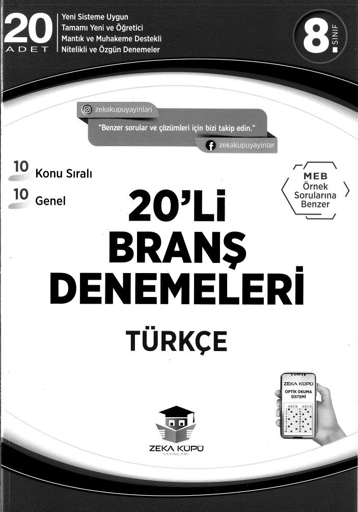 20'Lİ BRANŞ DENEMELERİ TÜRKÇE