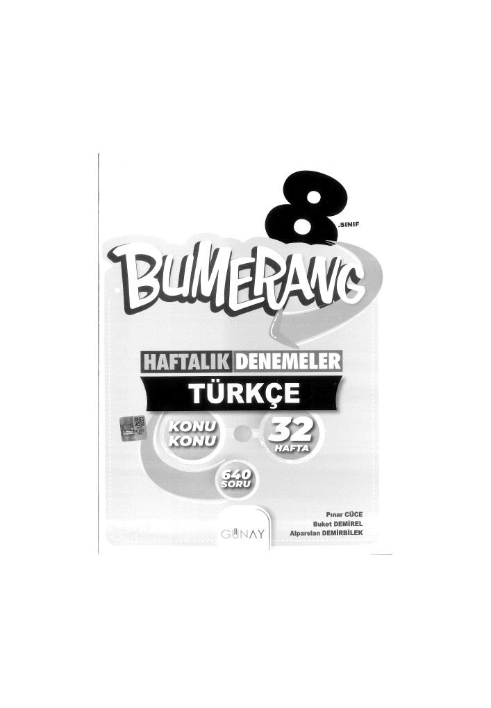 BUMARENG HAFTALIK DENEMELER TÜRKÇE 32 HAFTA