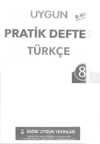 PRATİK DEFTERİ TÜRKÇE Fotokopi.SHOP - Öğrencilerin Marketi!