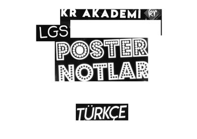 LGS POSTER NOTLARI TÜRKÇE