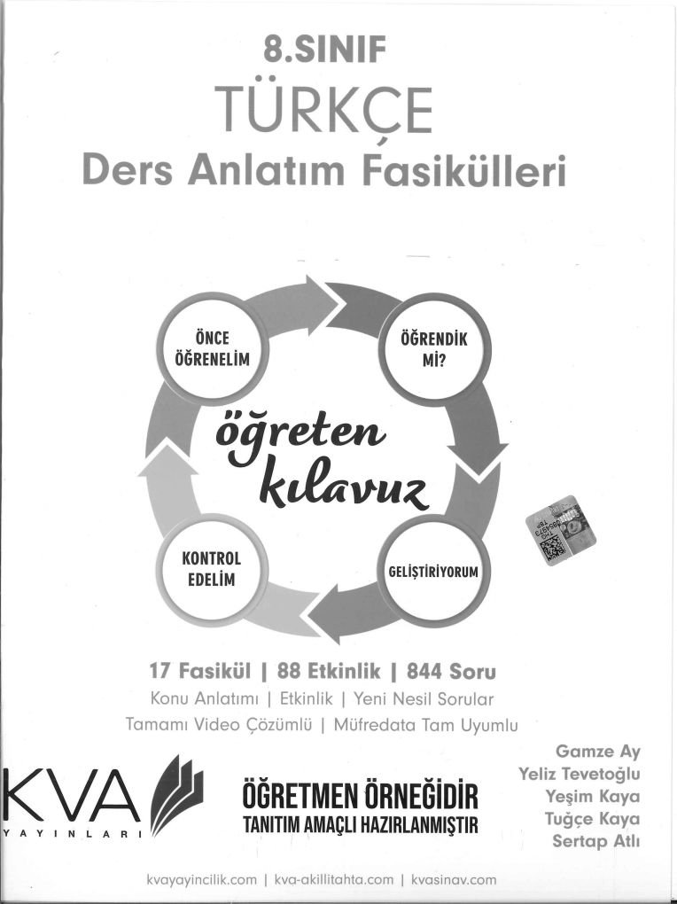 TÜRKÇE DERS ANLATIM FASİKÜLLERİ