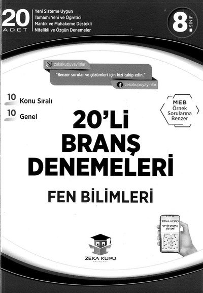20'Lİ BRANŞ DENEMELERİ FEN BİLİMLERİ Fotokopi.SHOP - Öğrencilerin Marketi!