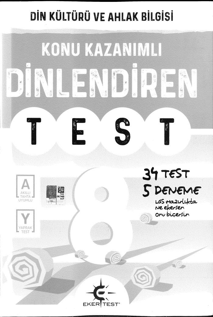KONU KAZANIMLI DİN KÜLTÜRÜ VE AHLAK BİLİGİSİ TEST