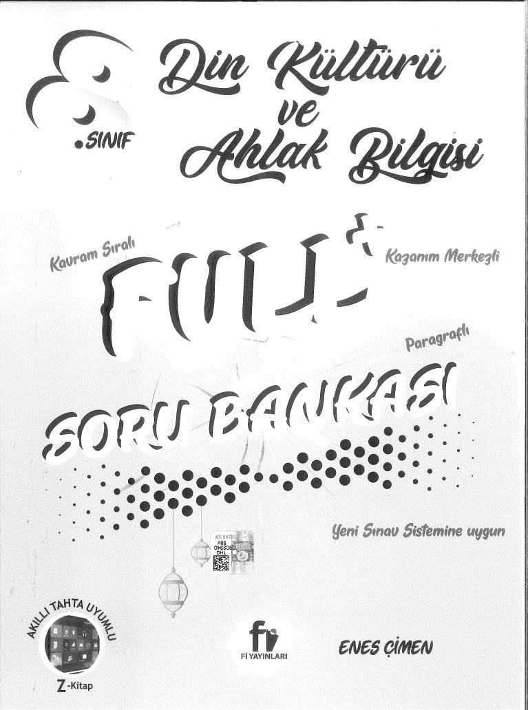 DİN KÜLTÜRÜ VE AHLAK BİLGİSİ FULL+ SORU BANKASI