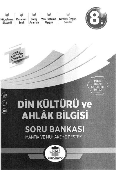 DİN KÜLTÜRÜ VE AHLAK BİLGİSİ SORU BANKASI Fotokopi.SHOP - Öğrencilerin Marketi!