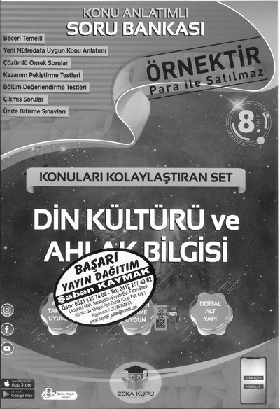 KONU ANLATIMLI SORU BANKASI DİN KÜLTÜRÜ VE AHLAK BİLGİSİ Fotokopi.SHOP - Öğrencilerin Marketi!