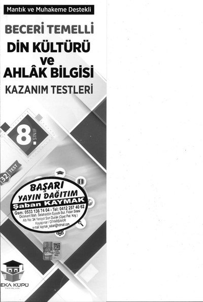 DİN KÜLTÜRÜ VE AHLAK BİLGİSİ KAZANIM TESTLERİ