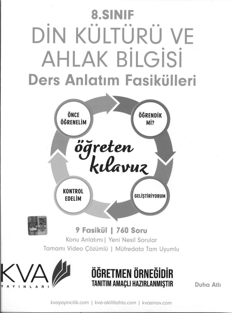 DİN KÜLTÜRÜ VE AHLAK BİLGİSİ DERS ANLATIM FASİKÜLLERİ