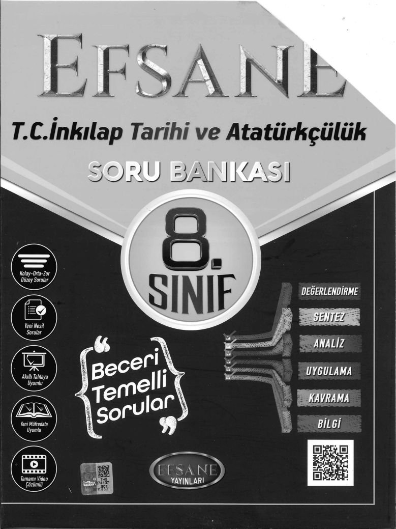 EFSANE T.C. İNKILAP TARİHİ VE ATATÜRKÇÜLÜK SORU BANKASI