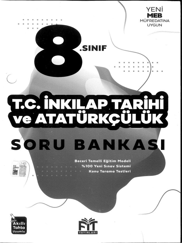 T.C. İNKILAP TARİHİ VE ATATÜRKÇÜLÜK SORU BANKASI