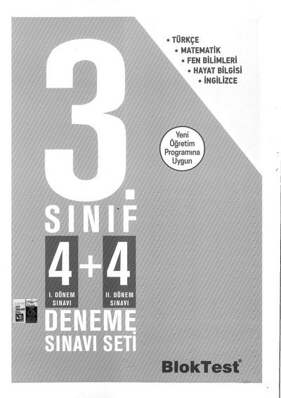 4+4 DENEME SINAVI SETİ Fotokopi.SHOP - Öğrencilerin Marketi!