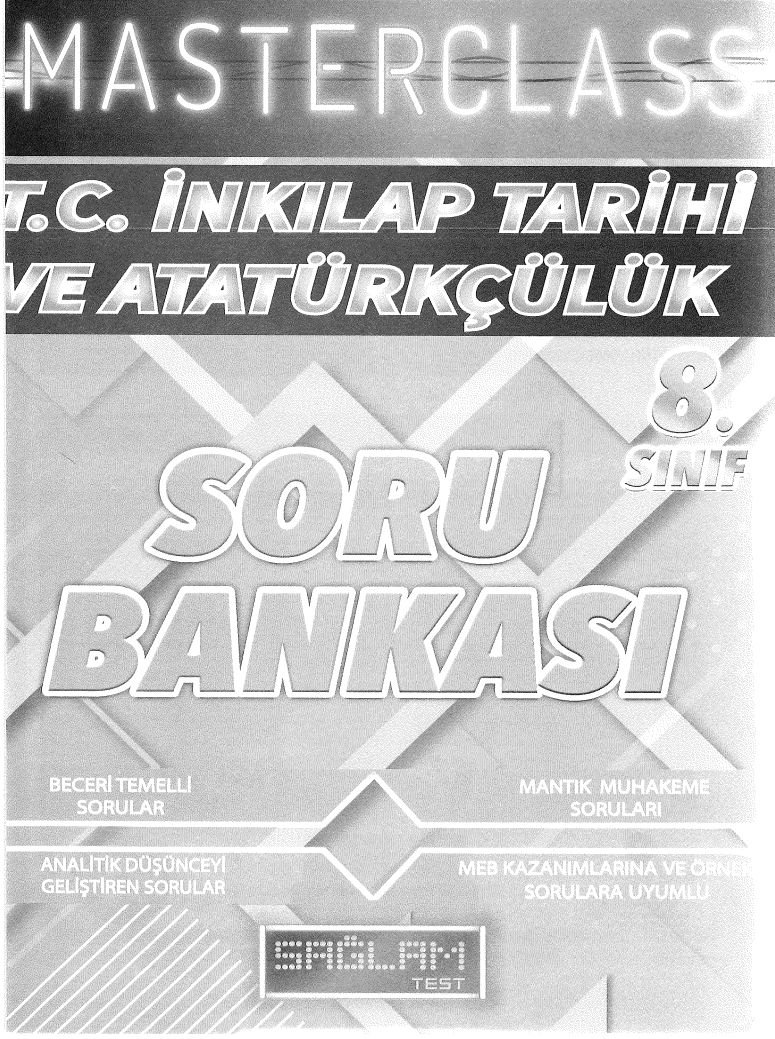 MASTERCLASS T.C. İNKILAP TARİHİ VE ATATÜRKÇÜLÜK SORU BANKASI