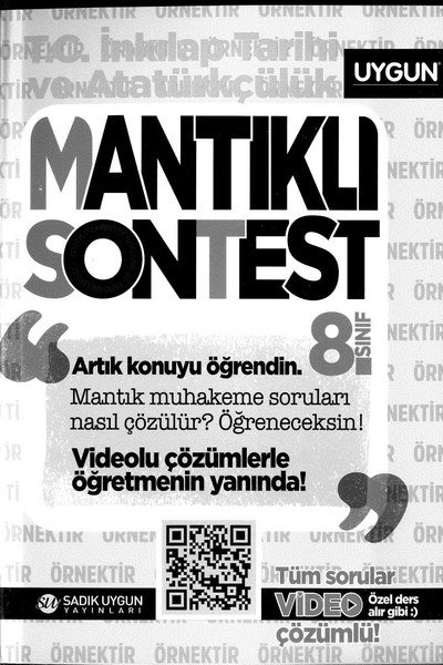 MANTIKLI SONTEST T.C. İNKILAP TARİHİ VE ATATÜRKÇÜLÜK Fotokopi.SHOP - Öğrencilerin Marketi!