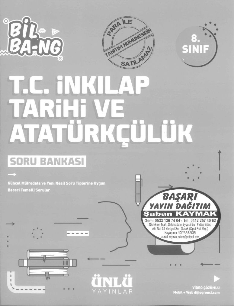 T.C İNKILAP TARİHİ VE ATATÜRKÇÜLÜK SORU BANKASI