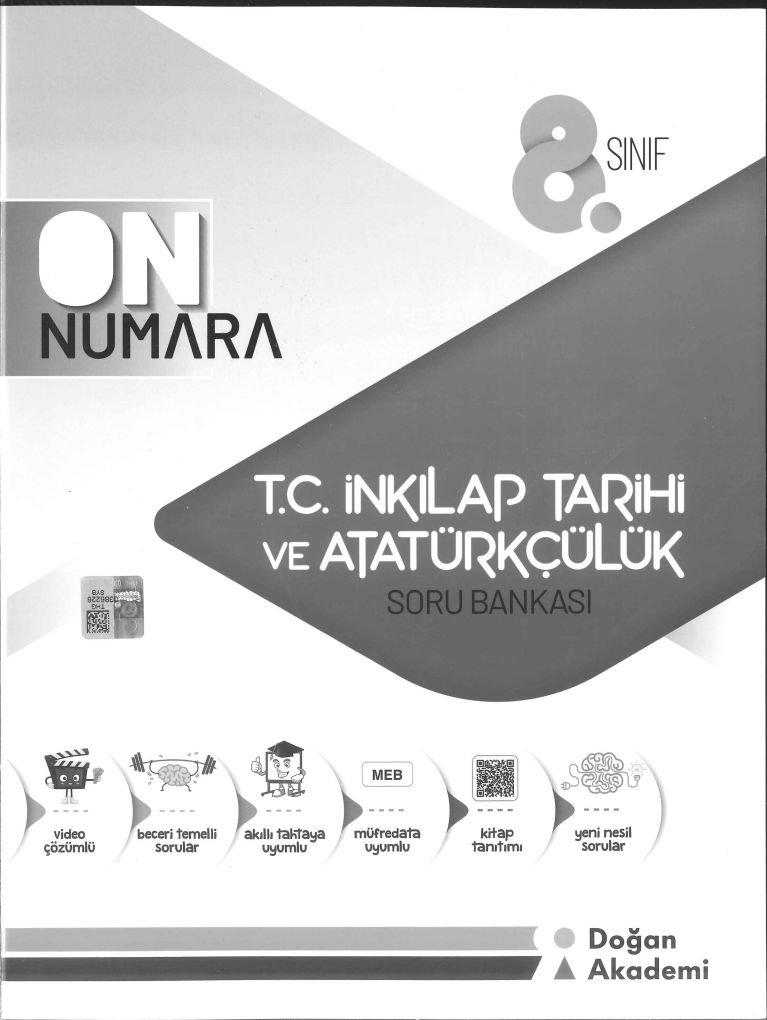 ON NUMARA T.C. İNKILAP TARİHİ VE ATATÜRKÇÜLÜK SORU BANKASI