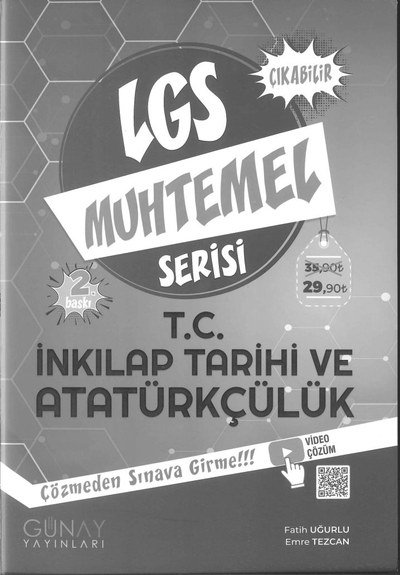 LGS MUHTEMEL SERİSİ T.C. İNKILAP TARİHİ VE ATATÜRKÇÜLÜK Fotokopi.SHOP - Öğrencilerin Marketi!