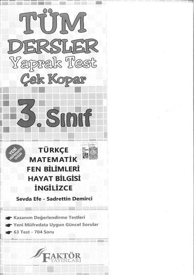 TÜM DERSLER