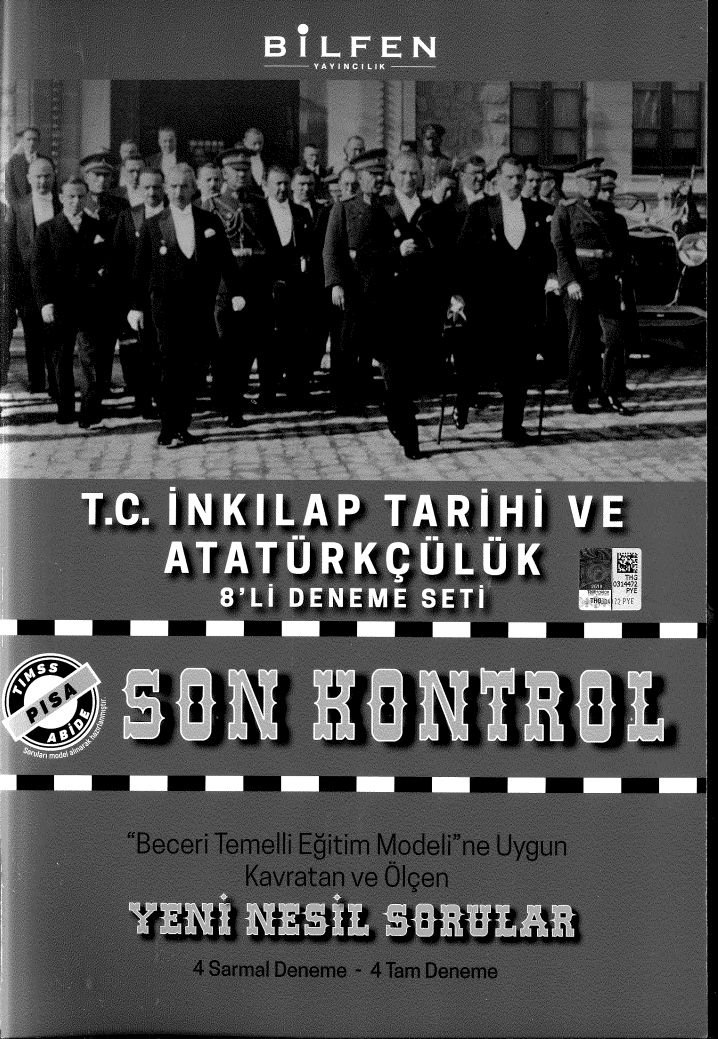 T.C. İNKILAP TARİHİ VE ATATÜRKÇÜLÜK 8'Lİ DENEME SETİ YENİ NESİL SORULAR