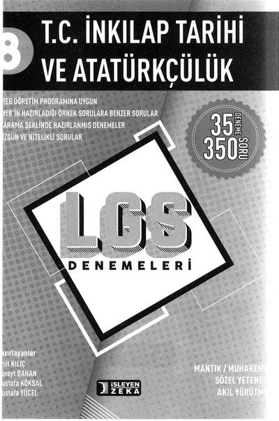 T.C. İNKILAP TARİHİ VE ATATÜRKÇÜLÜK LGS DENEMELERİ Fotokopi.SHOP - Öğrencilerin Marketi!