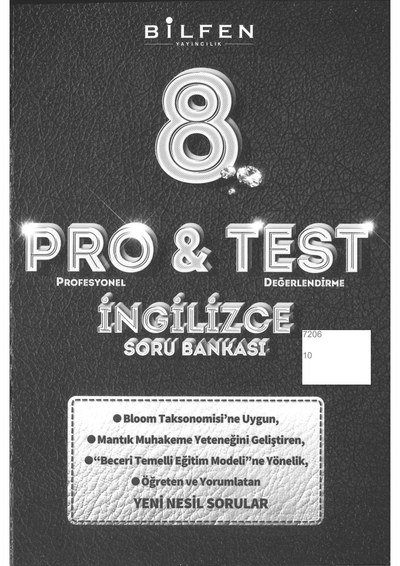 PRO & TEST İNGİLİZCE SORU BANKASI Fotokopi.SHOP - Öğrencilerin Marketi!