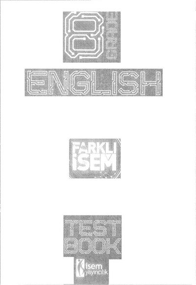 ENGLISH TEST BOOK FARKLI İSEM Fotokopi.SHOP - Öğrencilerin Marketi!