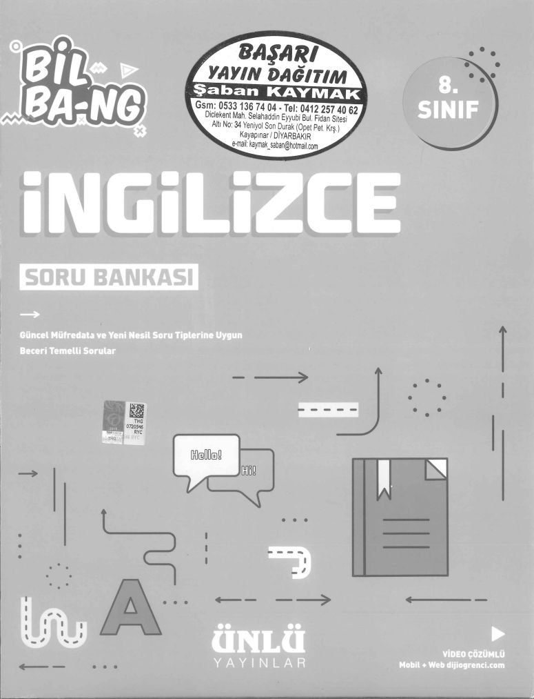 BİL BA-NG İNGİLİZCE SORU BANKASI