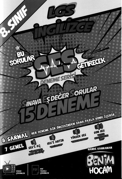 LGS İNGİLİZCE SES DENEME SERİSİ 15 DENEME Fotokopi.SHOP - Öğrencilerin Marketi!