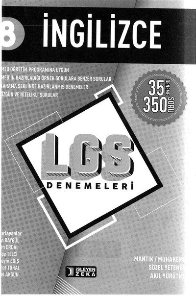 İNGİLİZCE LGS DENEMELERİ Fotokopi.SHOP - Öğrencilerin Marketi!
