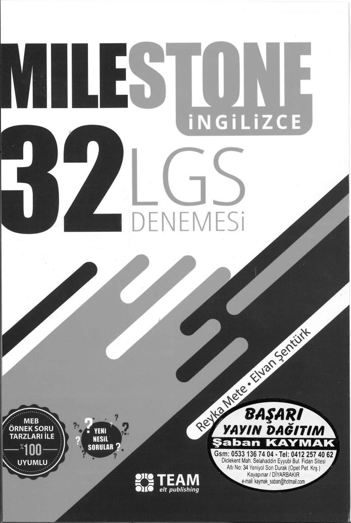 MILESTONE İNGİLİZCE 32 LGS DENEMESİ