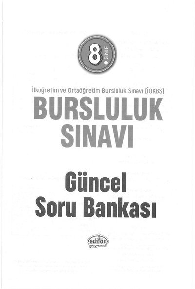 BURSLULUK SINAVI GÜNCEL SORU BANKASI Fotokopi.SHOP - Öğrencilerin Marketi!
