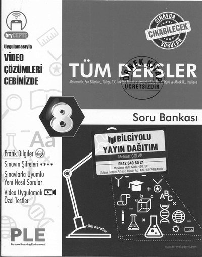TÜM DERSLER SORU BANKASI
