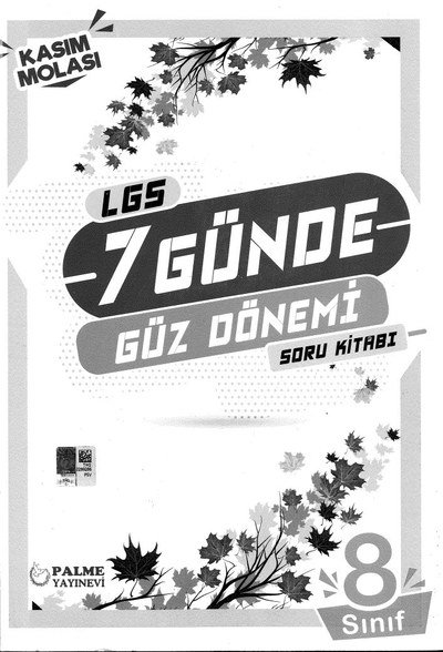 LGS 7 GÜNDE GÜZ DÖNEMİ SORU KİTABI