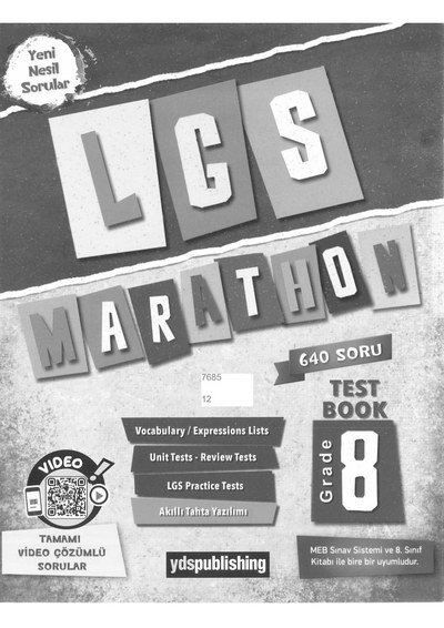 LGS MARATHON 640 SORU ENGLISH