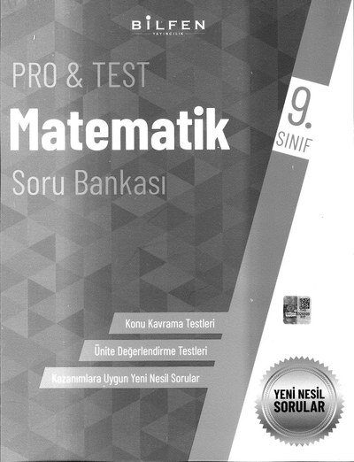 PRO & TEST MATEMATİK SORU BANKASI Fotokopi.SHOP - Öğrencilerin Marketi!