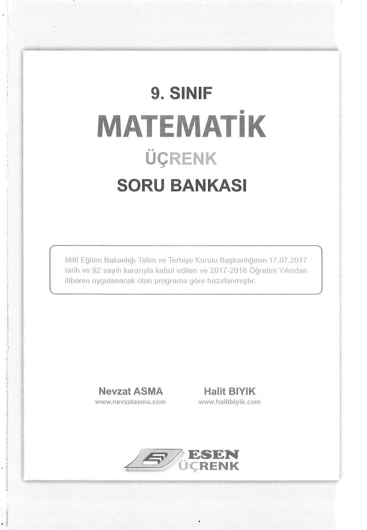 MATEMATİK ÜÇRENK SORU BANKASI