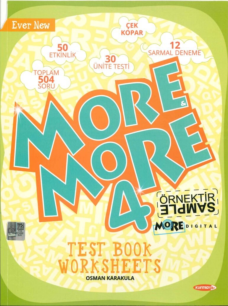 MORE MORE TEST BOOK WORKSHEETS