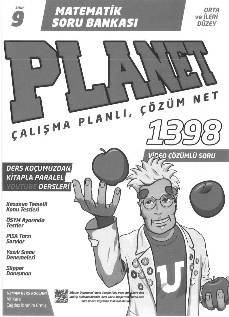 PALNET ÇALIŞMA PLANLI ÇÖZÜM NET 1398 SORU MATEMATİK SORU BANKASI
