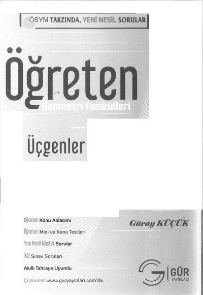 ÖĞRETEN GEOMETRİ FASİKÜLLERİ ÜÇGENLER
