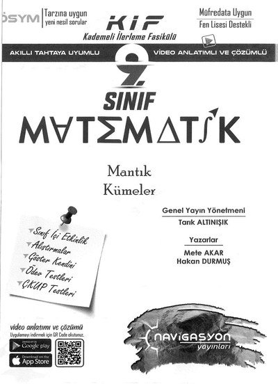 KADEMELİ İLERLEME FASİKÜLÜ MATEMATİK MANTIK KÜMELER Fotokopi.SHOP - Öğrencilerin Marketi!