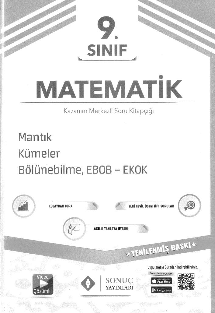 MATEMATİK SORU KİTAPÇIĞI MANTIK KÜMELER BÖLÜNEBİLME EBOB-EKOK